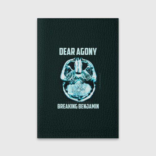 Обложка для паспорта матовая кожа Dear Agony, Breaking Benjamin, цвет красный