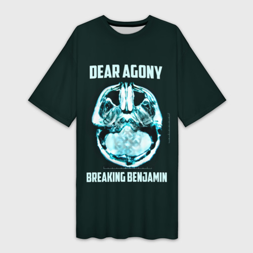 Платье-футболка 3D Dear Agony, Breaking Benjamin, цвет 3D печать