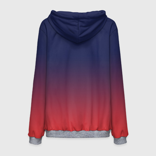 Мужская толстовка 3D PSG sport original gradient ПСЖ, цвет меланж - фото 2