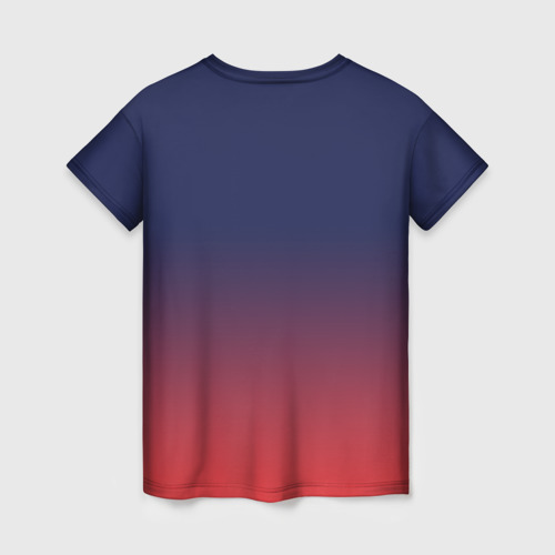 Женская футболка 3D PSG sport original gradient ПСЖ, цвет 3D печать - фото 2