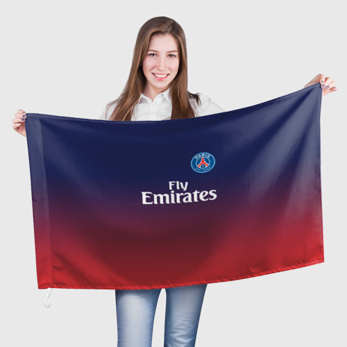 Флаг 3D PSG sport original gradient ПСЖ