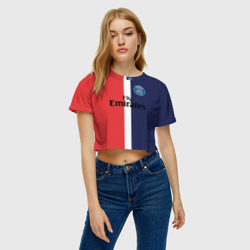Женская футболка Crop-top 3D PSG 2018 Original #13 - фото 2