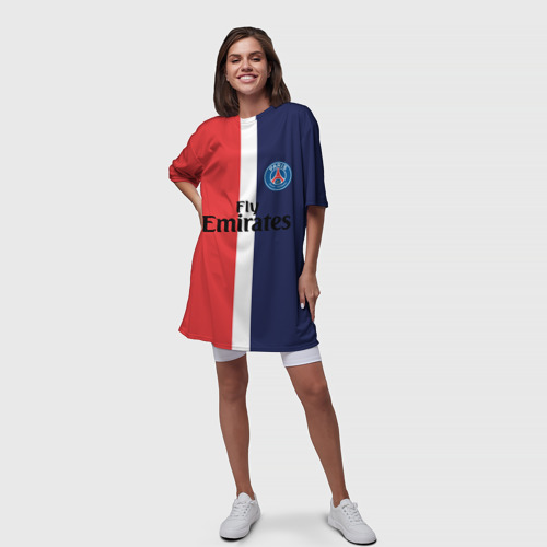 Платье-футболка 3D PSG 2018 Original #13, цвет 3D печать - фото 5
