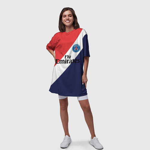 Платье-футболка 3D PSG ПСГ, цвет 3D печать - фото 5