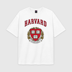 Женская футболка Oversize хлопок texturе Harvard university