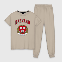 Женская пижама хлопок Harvard university