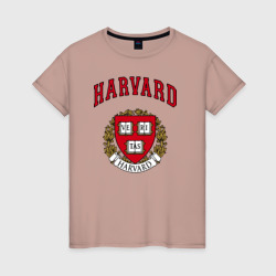 Женская футболка хлопок Harvard university