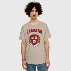 Мужская футболка хлопок Oversize Harvard university - фото 2
