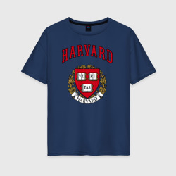 Женская футболка хлопок Oversize Harvard university