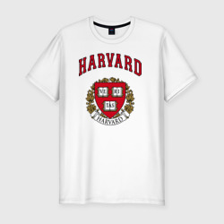 Мужская футболка хлопок Slim Harvard university