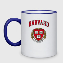 Кружка двухцветная Harvard university