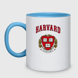 Кружка двухцветная Harvard university