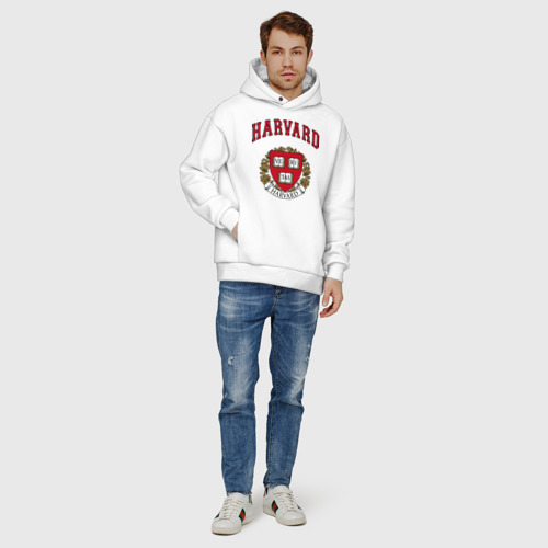 White harvard hoodie 2025
