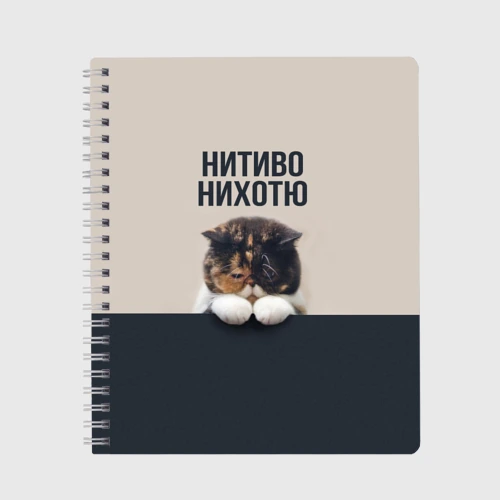 Тетрадь Нитиво Нихотю - котик грустный