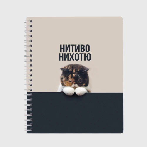 Тетрадь Нитиво Нихотю - котик грустный