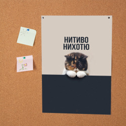 Постер Нитиво Нихотю - котик грустный - фото 2
