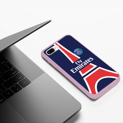 Чехол для iPhone 7Plus/8 Plus матовый PSG 2018 Original #18, цвет розовый - фото 5