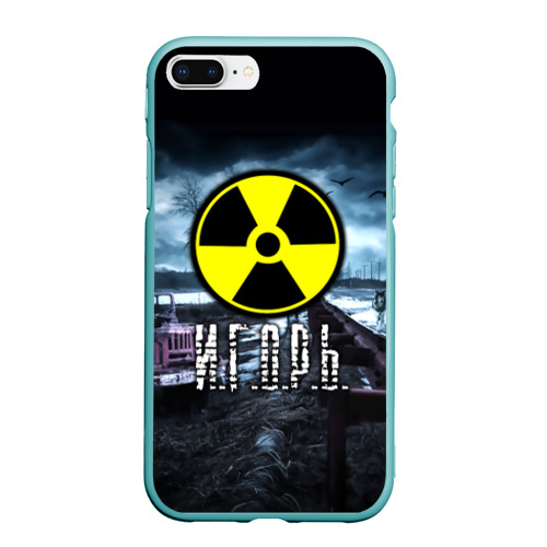 Чехол для iPhone 7Plus/8 Plus матовый S.T.A.L.K.E.R. - И.Г.О.Р.Ь, цвет мятный