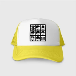 Кепка тракер с сеткой We are bulletproof BTS