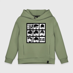 Детское худи Oversize хлопок We are bulletproof BTS