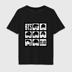 Мужская футболка хлопок Oversize We are bulletproof BTS