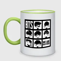 Кружка двухцветная We are bulletproof BTS