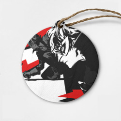 Деревянная игрушка круг Persona 5