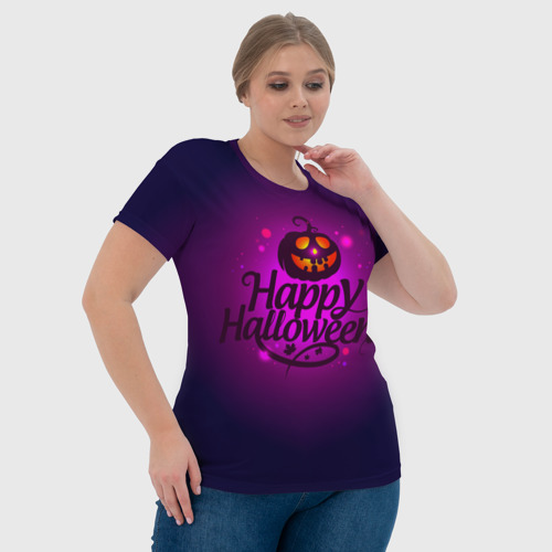 Женская футболка 3D Happy Halloween, цвет 3D печать - фото 6
