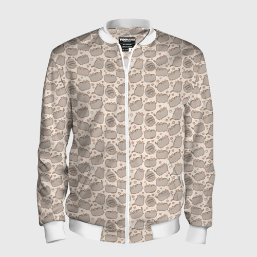 Мужской бомбер 3D Pusheen Pattern Фото 01 Мужской бомбер 3D Pusheen Pattern Фото 01