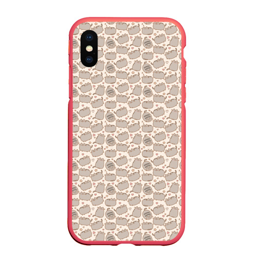 Чехол для iPhone XS Max матовый Pusheen Pattern Фото 01 Чехол для iPhone XS Max матовый Pusheen Pattern Фото 01