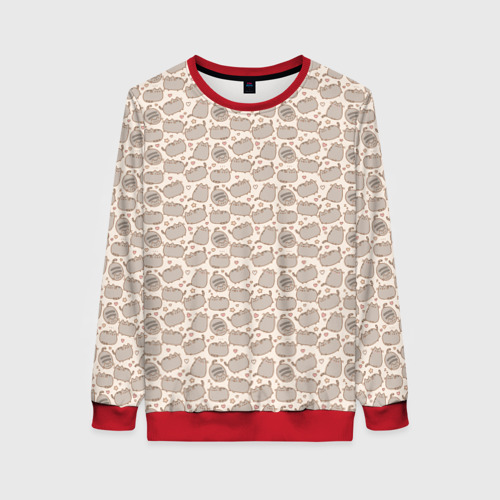 Женский свитшот 3D Pusheen Pattern Фото 01 Женский свитшот 3D Pusheen Pattern Фото 01