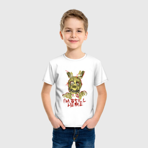 Детская футболка хлопок Five Nights At Freddy's, цвет белый - фото 3