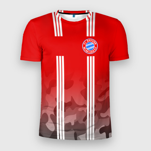 Мужская футболка 3D Slim FC Bayern 2018 Original #7, цвет 3D печать