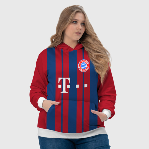 Женская толстовка 3D FC Bayern 2018 Original #8, цвет 3D печать - фото 6