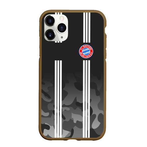 Чехол для iPhone 11 Pro матовый FC Bayern 2018 Original #2, цвет коричневый