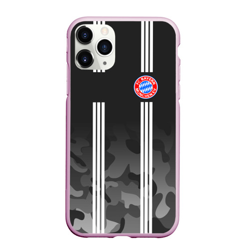 Чехол для iPhone 11 Pro матовый FC Bayern 2018 Original #2, цвет розовый