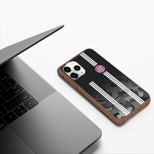 Чехол для iPhone 11 Pro матовый FC Bayern 2018 Original #2, цвет коричневый - фото 5