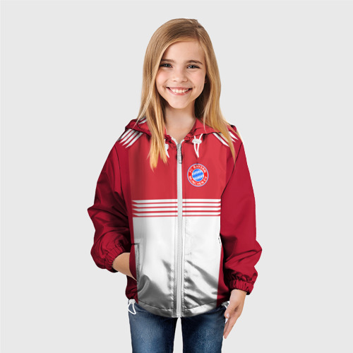 Детская ветровка 3D FC Bayern 2018 Original #11, цвет белый - фото 4