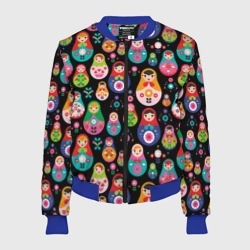 Женский бомбер 3D Матрешки