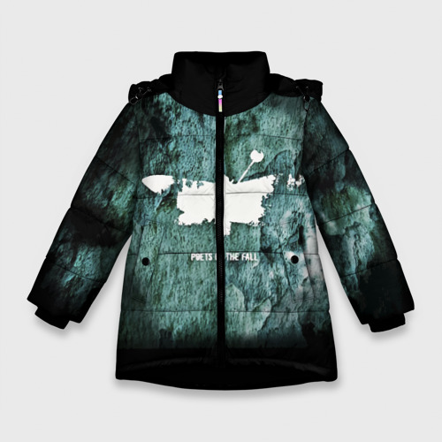 Зимняя куртка для девочек 3D Poets of the Fall, цвет черный