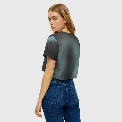 Женская футболка Crop-top 3D Jigsaw 2, цвет 3D печать - фото 5