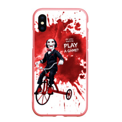 Чехол для iPhone XS Max матовый Billy на велосипеде - do you wanna play