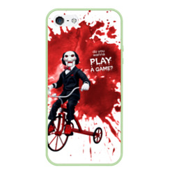 Чехол для iPhone 5/5S матовый Billy на велосипеде - do you wanna play