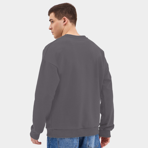 Мужской свитшот oversize без начеса хлопок Made in USSR - фото 4