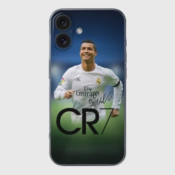 Чехол для iPhone 16 силиконовый с защитой камеры Криштиану Роналду #3