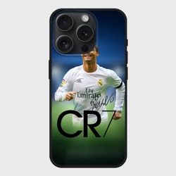Чехол силиконовый для Apple iPhone 15 Pro Мax матовый Криштиану Роналду #3