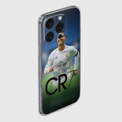 Чехол для iPhone 16 Pro Max силиконовый с защитой камеры Криштиану Роналду #3 - фото 2