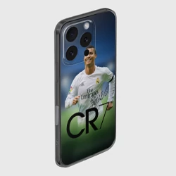 Чехол для iPhone 16 Pro силиконовый с защитой камеры Криштиану Роналду #3 - фото 2