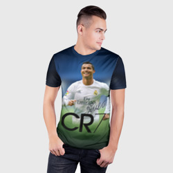 Мужская футболка 3D Slim Криштиану Роналду #3 - фото 2