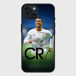 Чехол силиконовый для Apple iPhone 15 матовый Криштиану Роналду #3